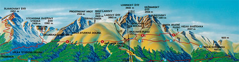 Mapa Tatranská Lomnice