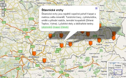 Mapy na e-Slovensko.cz