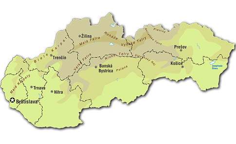 Mapa Slovenska